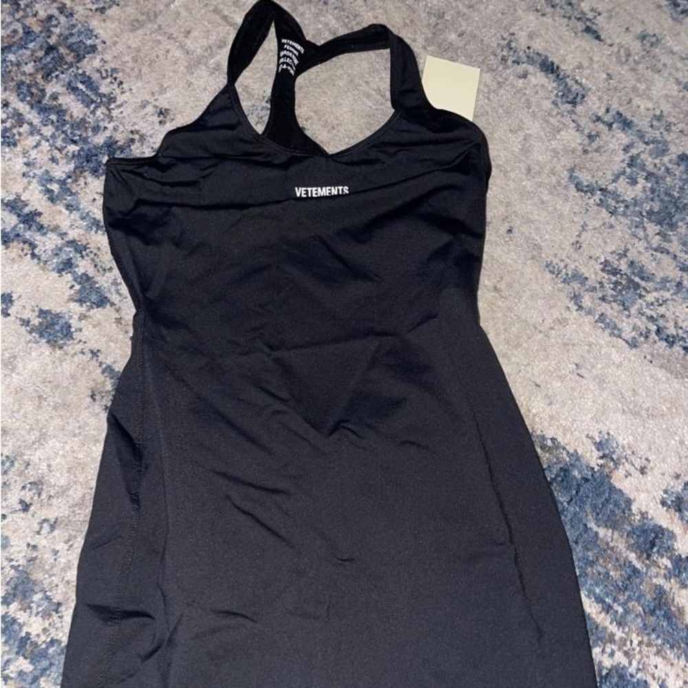 Vetements black mini dress